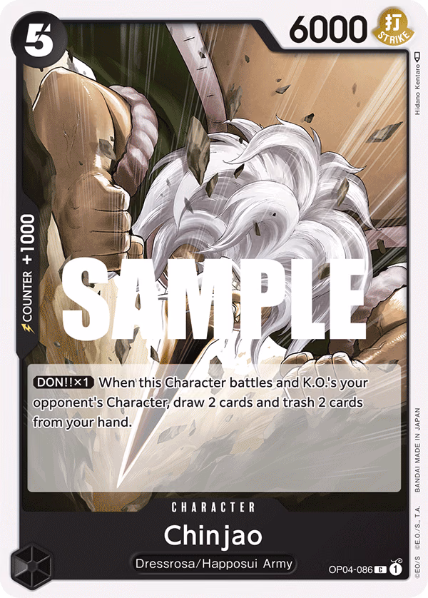 Chinjao One Piece card (OP04-086, Kingdoms of Intrigue)