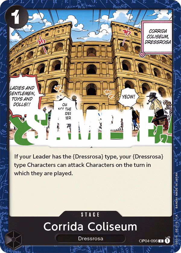 Corrida Coliseum One Piece card (OP04-096, Kingdoms of Intrigue)