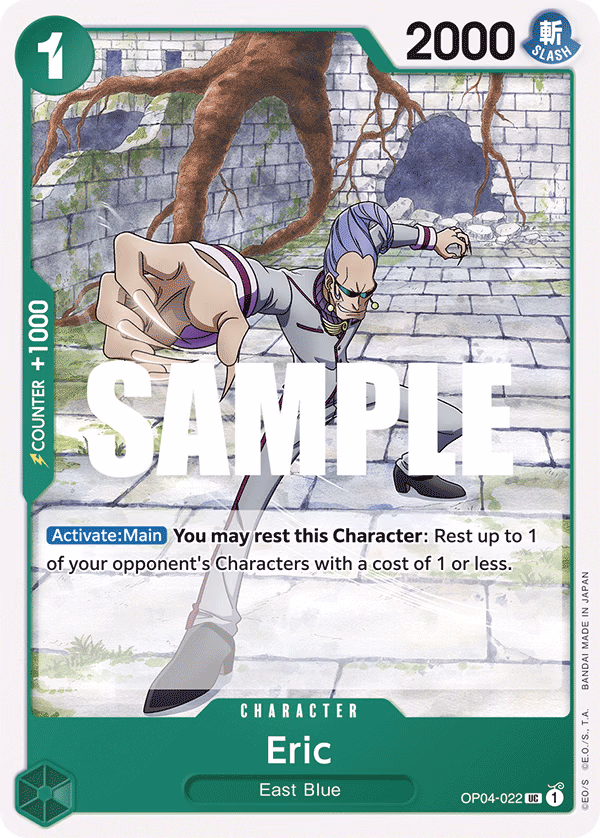 Eric One Piece card (OP04-022, Kingdoms of Intrigue)