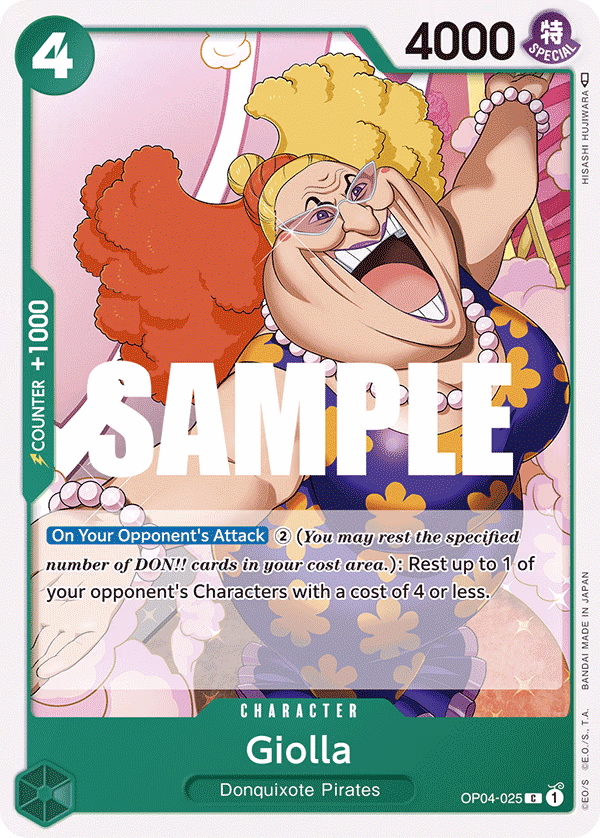 Giolla One Piece card (OP04-025, Kingdoms of Intrigue)