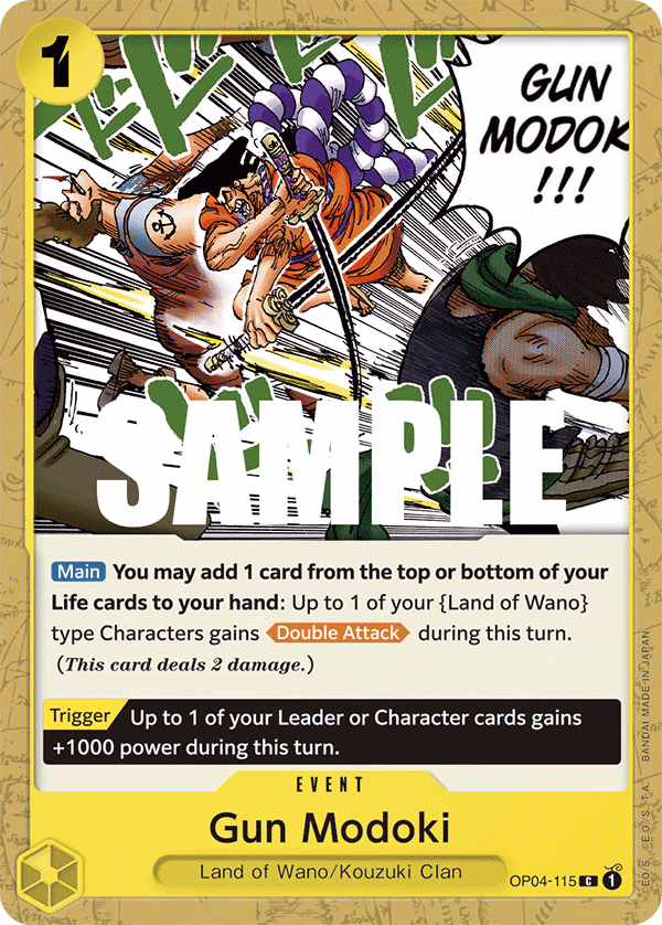 Gun Modoki One Piece card (OP04-115, Kingdoms of Intrigue)