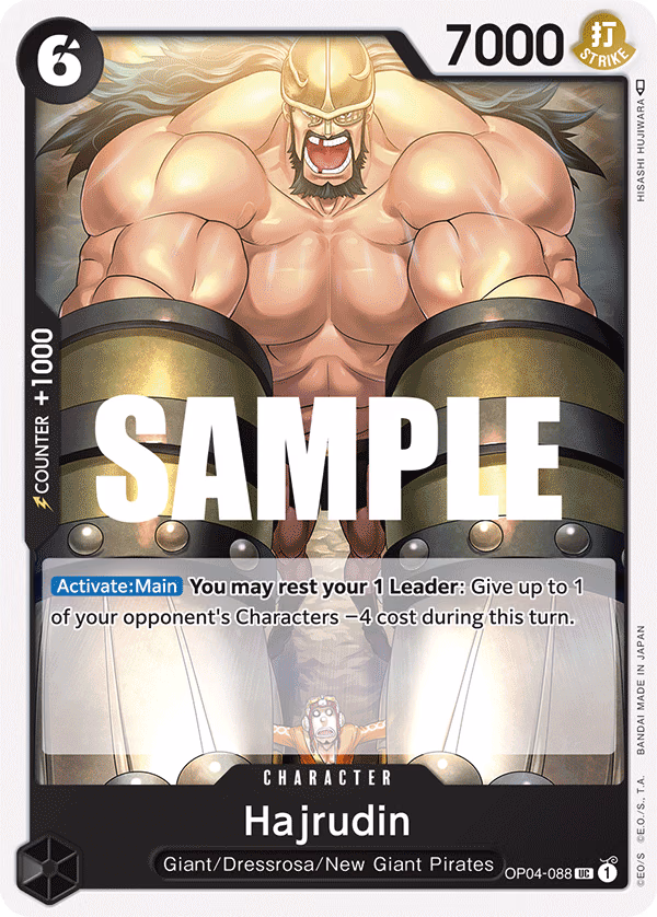 Hajrudin One Piece card (OP04-088, Kingdoms of Intrigue)