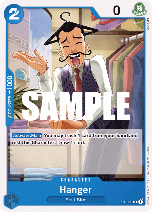 Hanger One Piece card (OP04-050, Kingdoms of Intrigue)