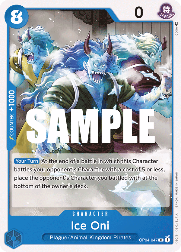 Ice Oni One Piece card (OP04-047, Kingdoms of Intrigue)