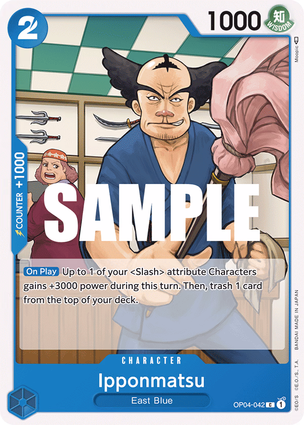 Ipponmatsu One Piece card (OP04-042, Kingdoms of Intrigue)