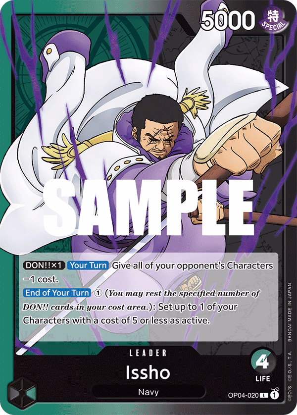 Issho One Piece card (OP04-020, Kingdoms of Intrigue)