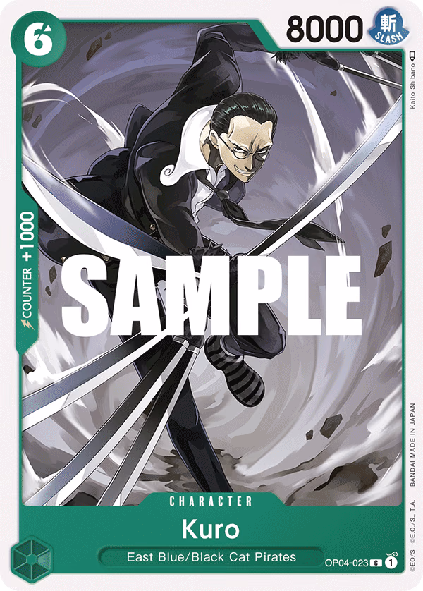 Kuro One Piece card (OP04-023, Kingdoms of Intrigue)