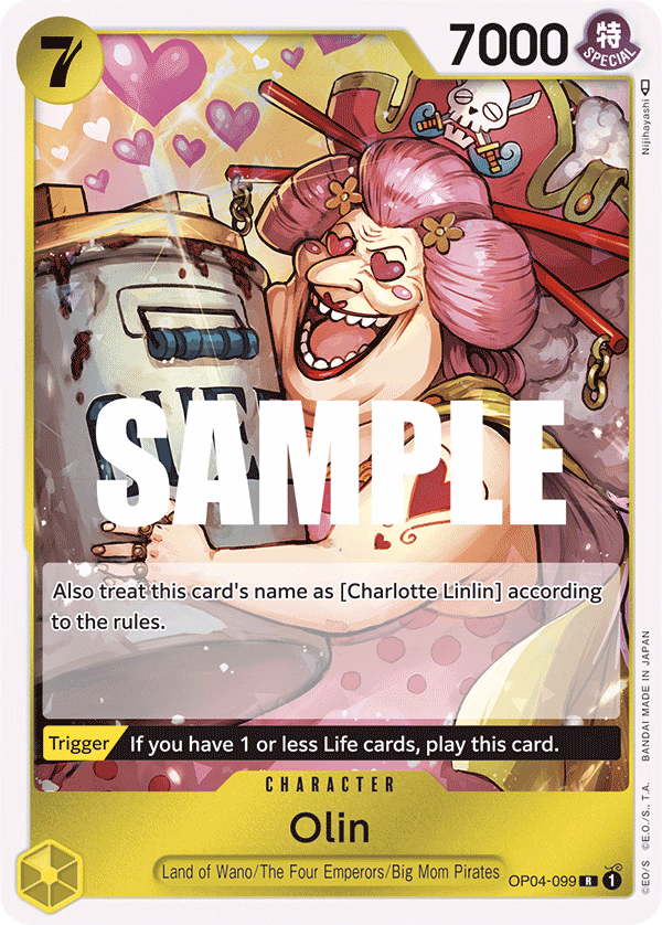Olin One Piece card (OP04-099, Kingdoms of Intrigue)
