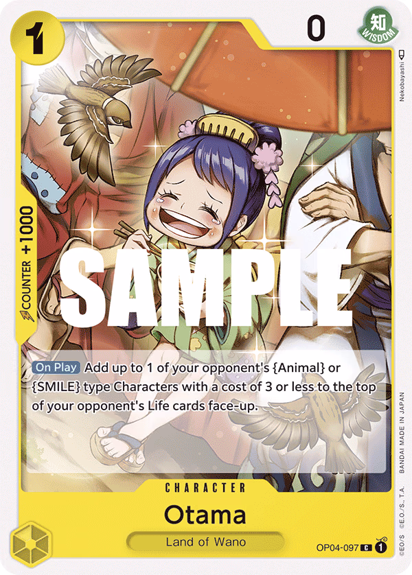 Otama One Piece card (OP04-097, Kingdoms of Intrigue)