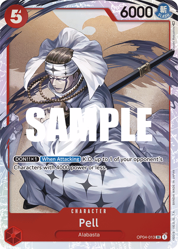 Pell One Piece card (OP04-013, Kingdoms of Intrigue)