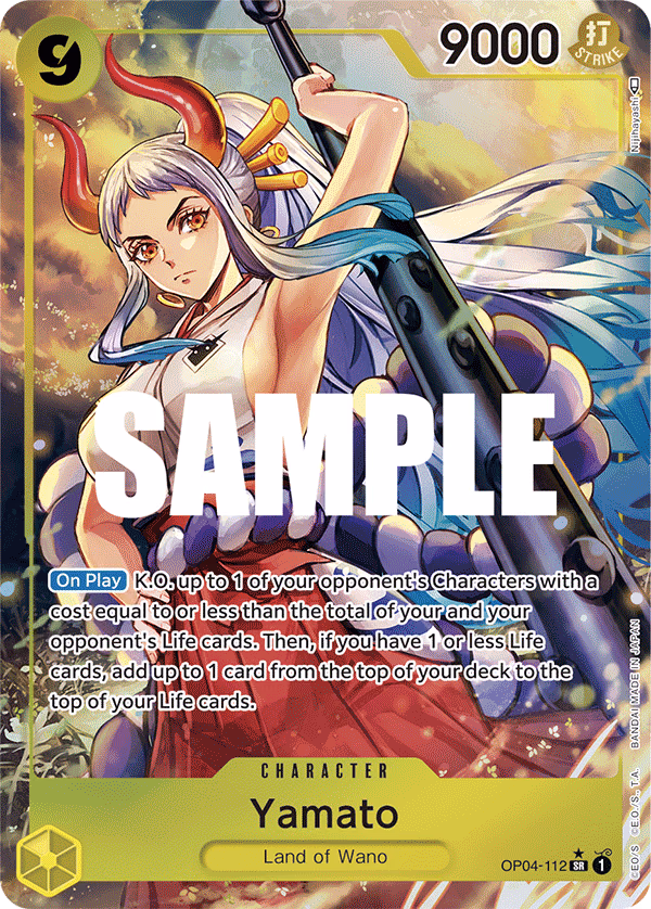 Yamato (Alternate Art) One Piece card (OP04-112, Kingdoms of Intrigue)