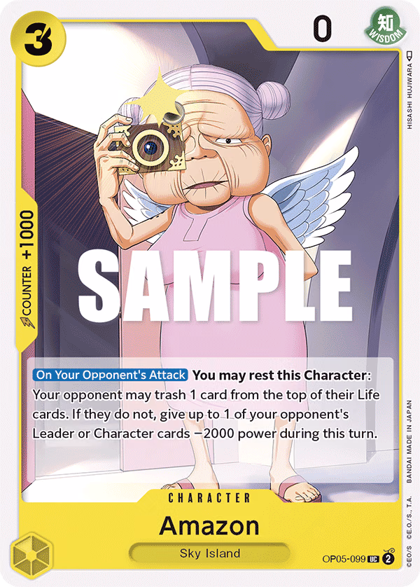 Amazon One Piece card (OP05-099, Awakening of the New Era)