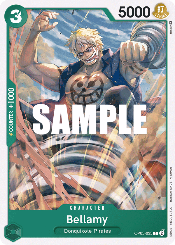 Bellamy One Piece card (OP05-035, Awakening of the New Era)