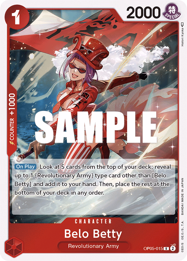 Belo Betty One Piece card (OP05-015, Awakening of the New Era)