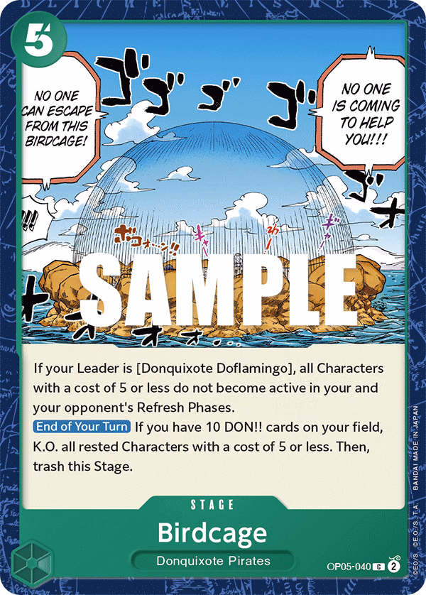 Birdcage One Piece card (OP05-040, Awakening of the New Era)