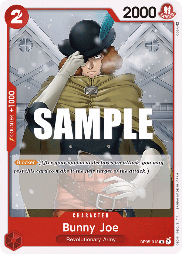 Bunny Joe One Piece card (OP05-013, Awakening of the New Era)