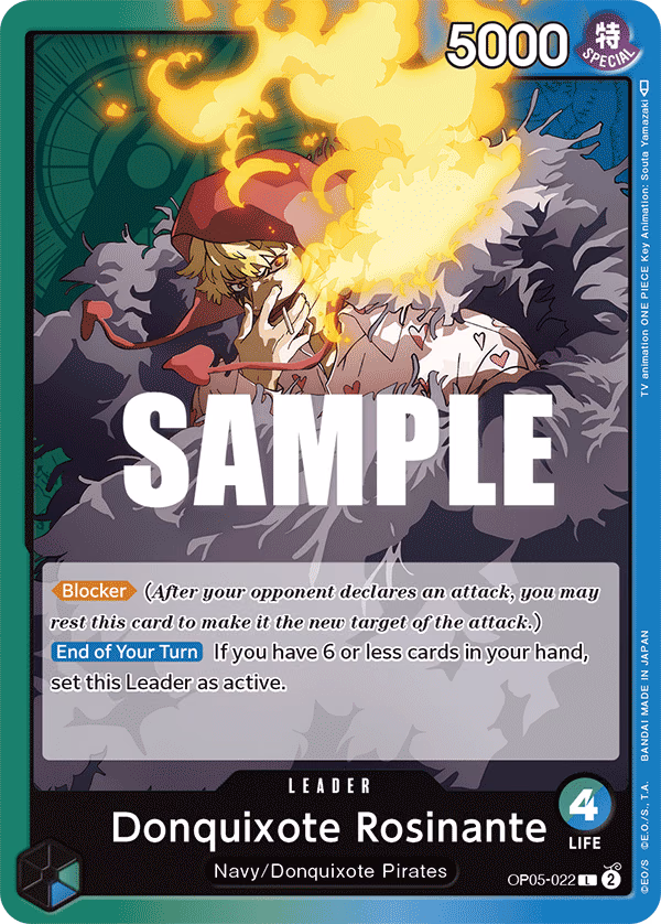 Donquixote Rosinante One Piece card (OP05-022, Awakening of the New Era)