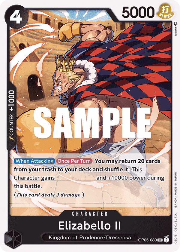 Elizabello II One Piece card (OP05-080, Awakening of the New Era)