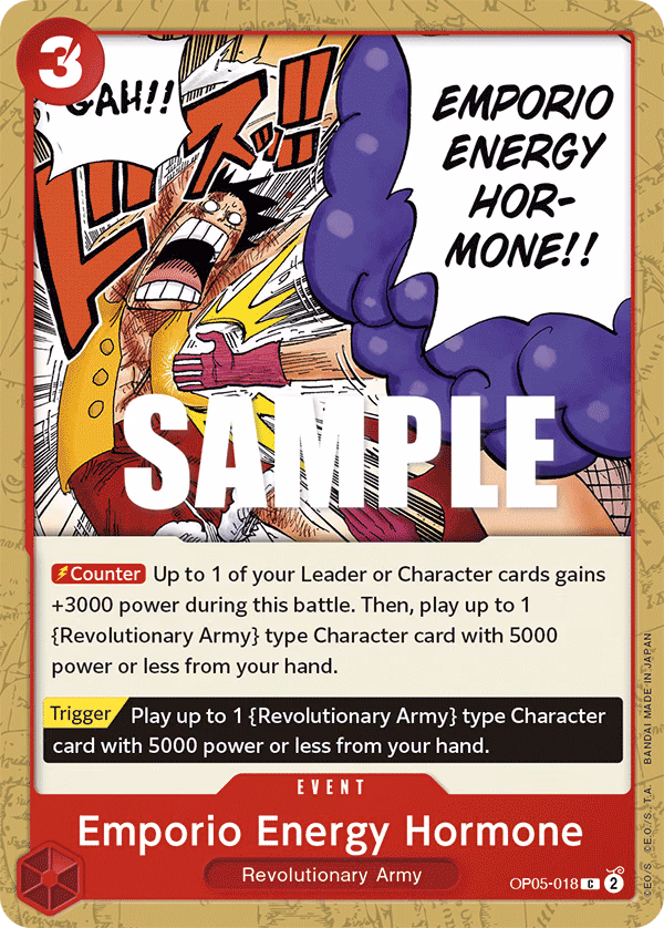 Emporio Energy Hormone One Piece card (OP05-018, Awakening of the New Era)