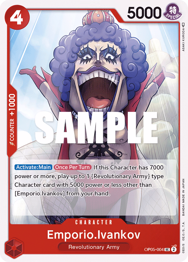 Emporio.Ivankov One Piece card (OP05-004, Awakening of the New Era)