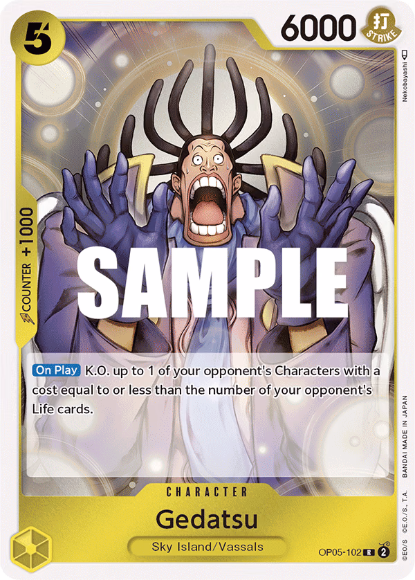 Gedatsu One Piece card (OP05-102, Awakening of the New Era)
