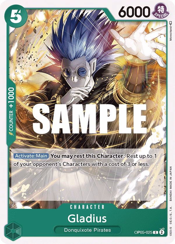 Gladius One Piece card (OP05-025, Awakening of the New Era)