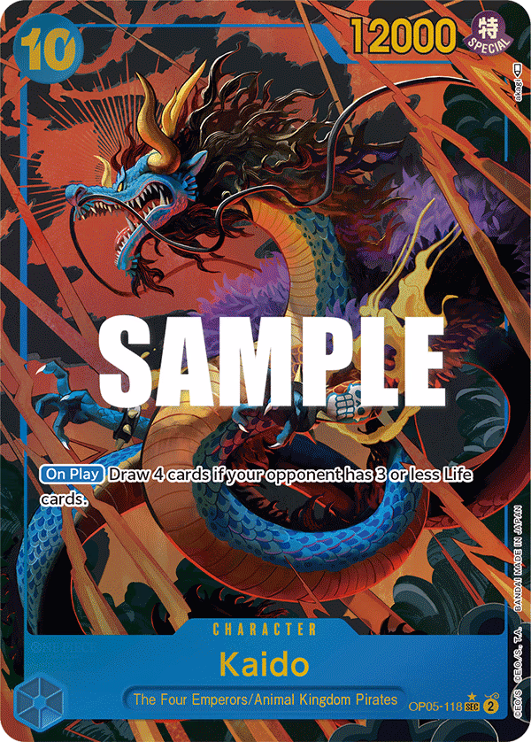 Kaido (Alternate Art) One Piece card (OP05-118, Awakening of the New Era)