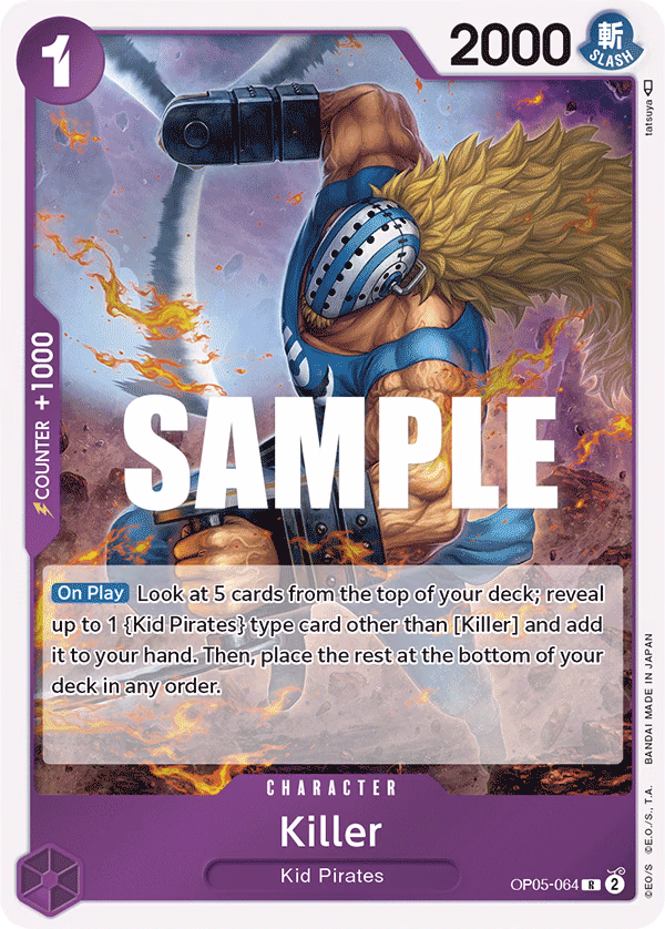 Killer One Piece card (OP05-064, Awakening of the New Era)