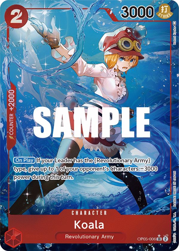 Koala (Alternate Art) One Piece card (OP05-006, Awakening of the New Era)