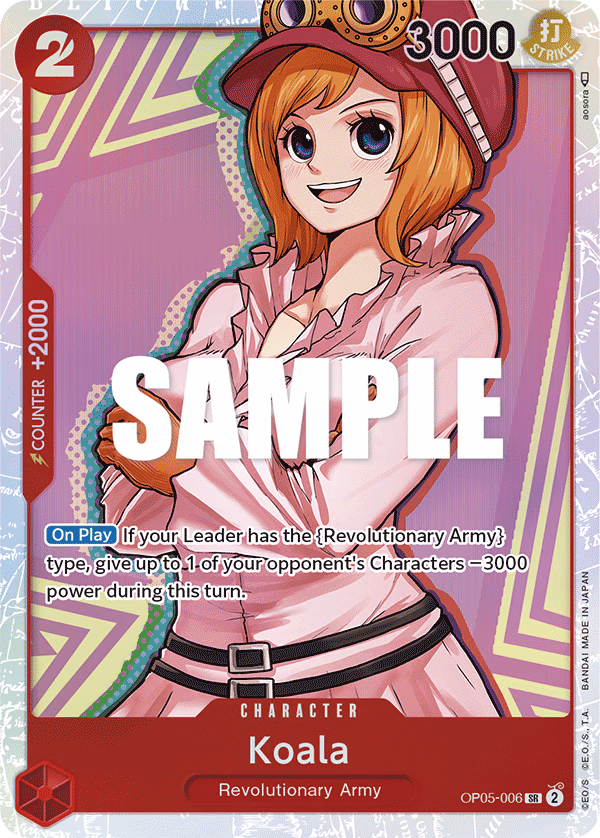 Koala One Piece card (OP05-006, Awakening of the New Era)