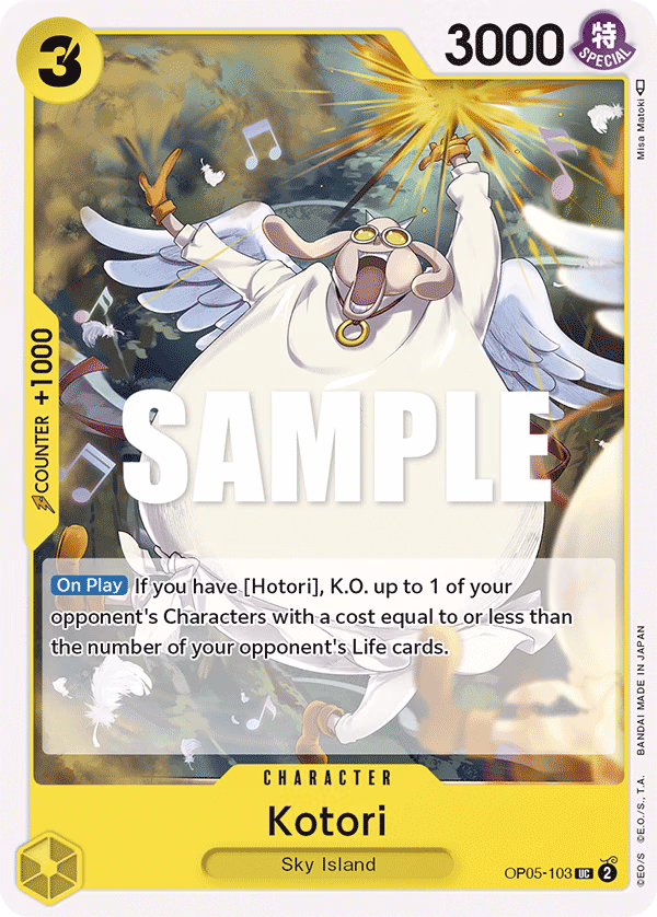 Kotori One Piece card (OP05-103, Awakening of the New Era)