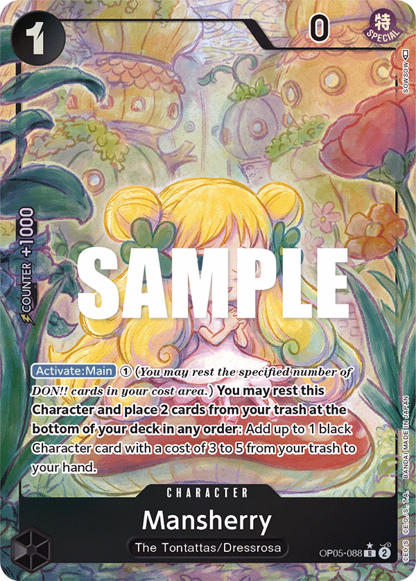 Mansherry (Alternate Art) One Piece card (OP05-088, Awakening of the New Era)