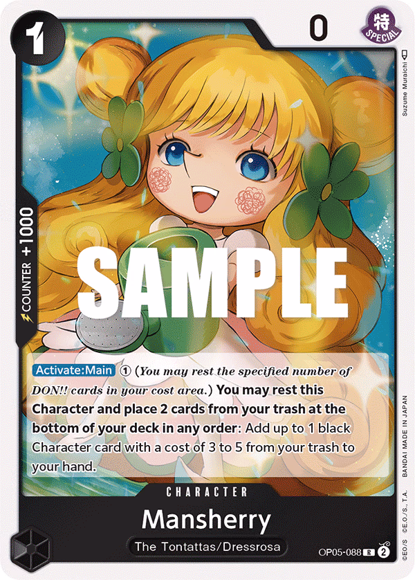 Mansherry One Piece card (OP05-088, Awakening of the New Era)