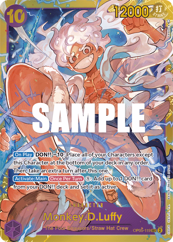 Monkey.D.Luffy One Piece card (OP05-119, Awakening of the New Era)