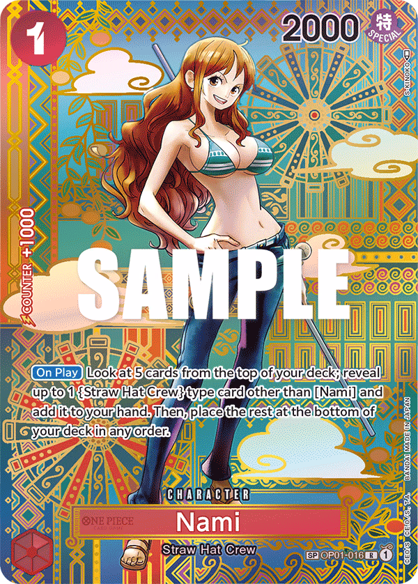 Nami (SP Card) One Piece card (OP01-016, Awakening of the New Era)