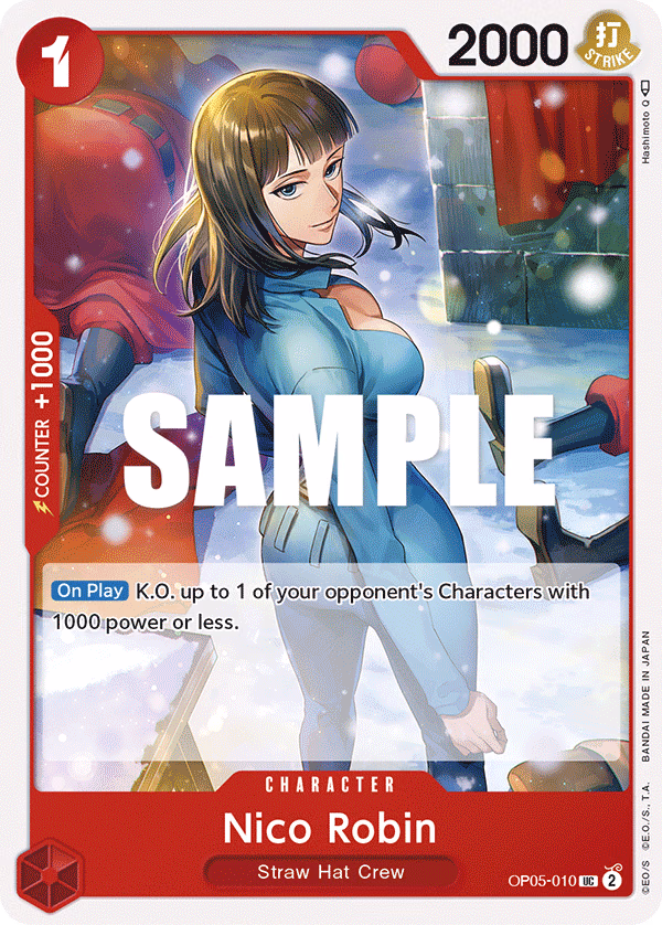 Nico Robin One Piece card (OP05-010, Awakening of the New Era)