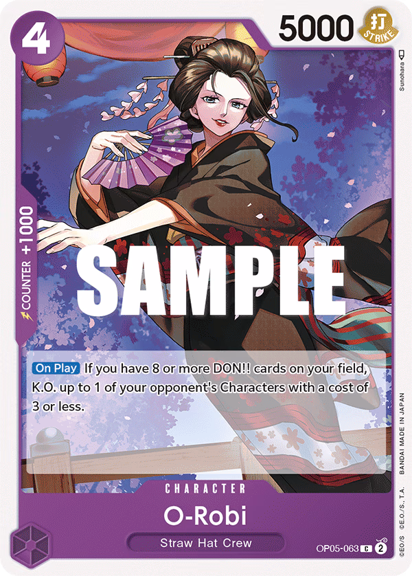 O-Robi One Piece card (OP05-063, Awakening of the New Era)
