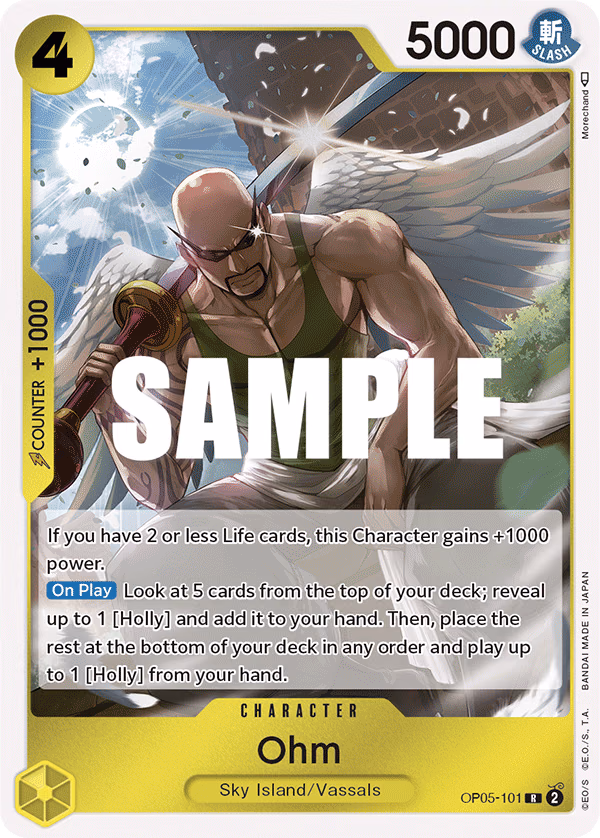 Ohm One Piece card (OP05-101, Awakening of the New Era)