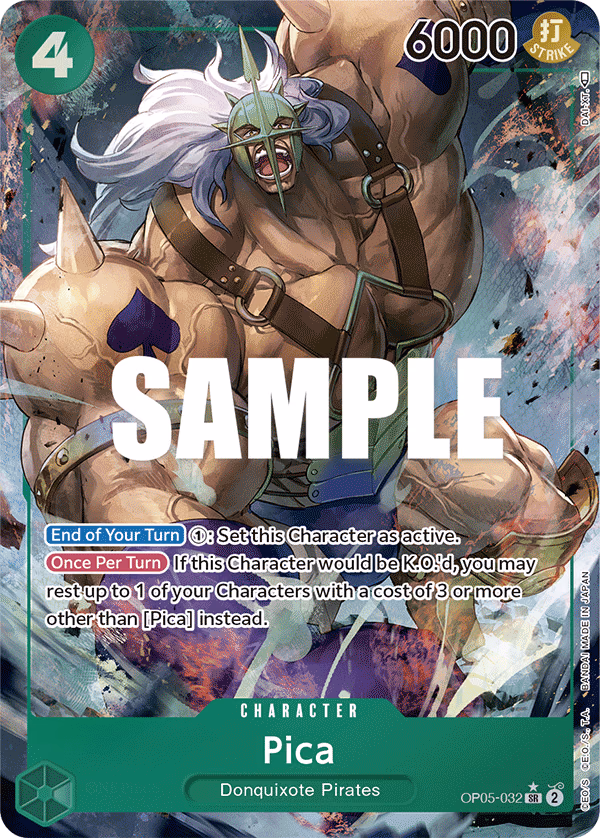 Pica (Alternate Art) One Piece card (OP05-032, Awakening of the New Era)