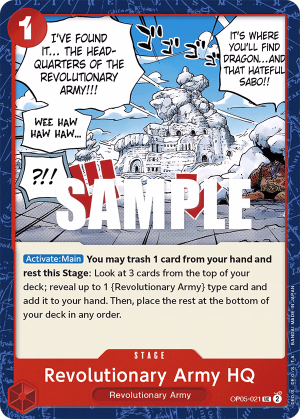 Revolutionary Army HQ One Piece card (OP05-021, Awakening of the New Era)