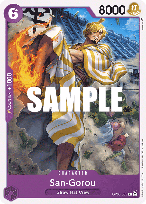 San-Gorou One Piece card (OP05-065, Awakening of the New Era)