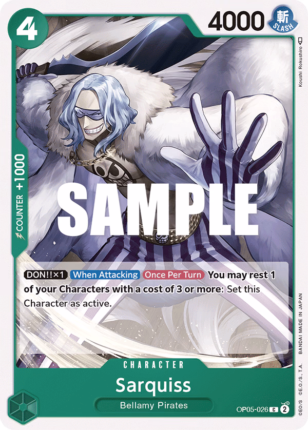 Sarquiss One Piece card (OP05-026, Awakening of the New Era)