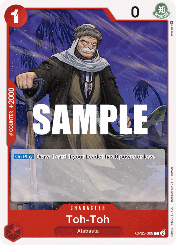 Toh-Toh One Piece card (OP05-009, Awakening of the New Era)