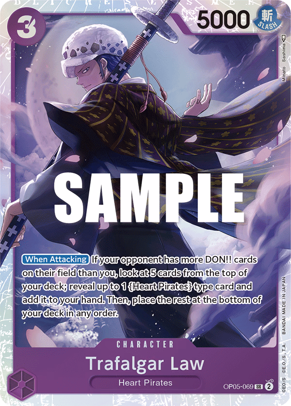 Trafalgar Law One Piece card (OP05-069, Awakening of the New Era)