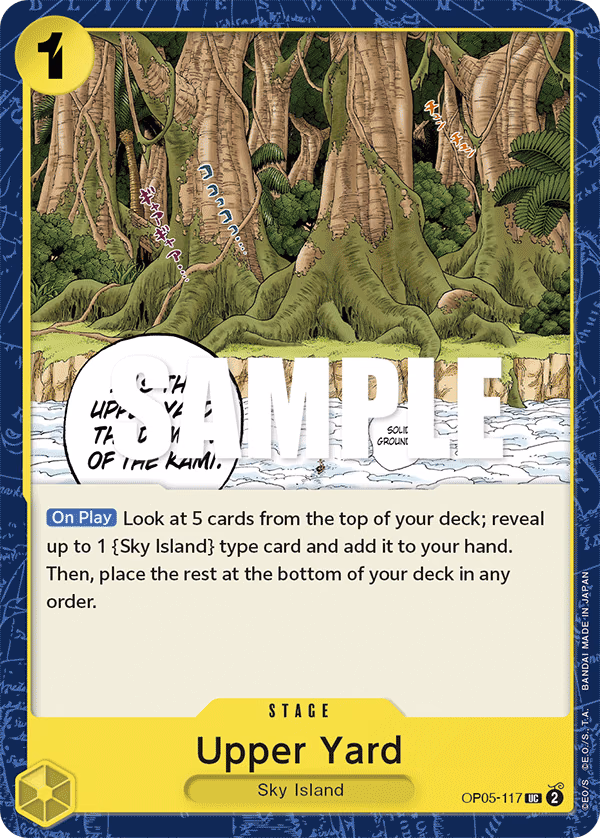 Upper Yard One Piece card (OP05-117, Awakening of the New Era)