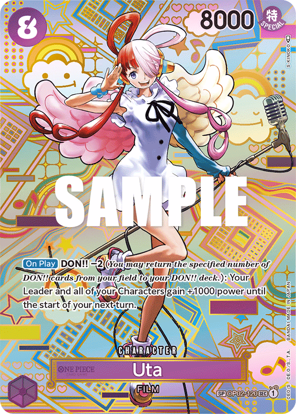 Uta (SP Card) One Piece card (OP02-120, Awakening of the New Era)