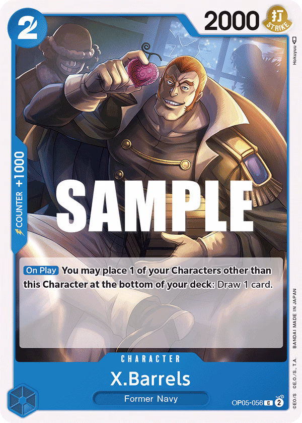 X.Barrels One Piece card (OP05-056, Awakening of the New Era)
