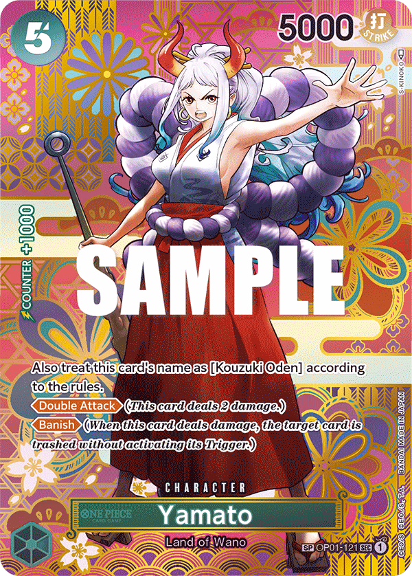 Yamato (SP Card) One Piece card (OP01-121, Awakening of the New Era)