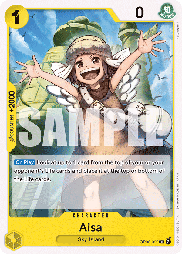 Aisa One Piece card (OP06-099, Wings of the Captain)