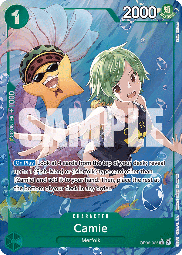 Camie (Alternate Art) One Piece card (OP06-025, Wings of the Captain)